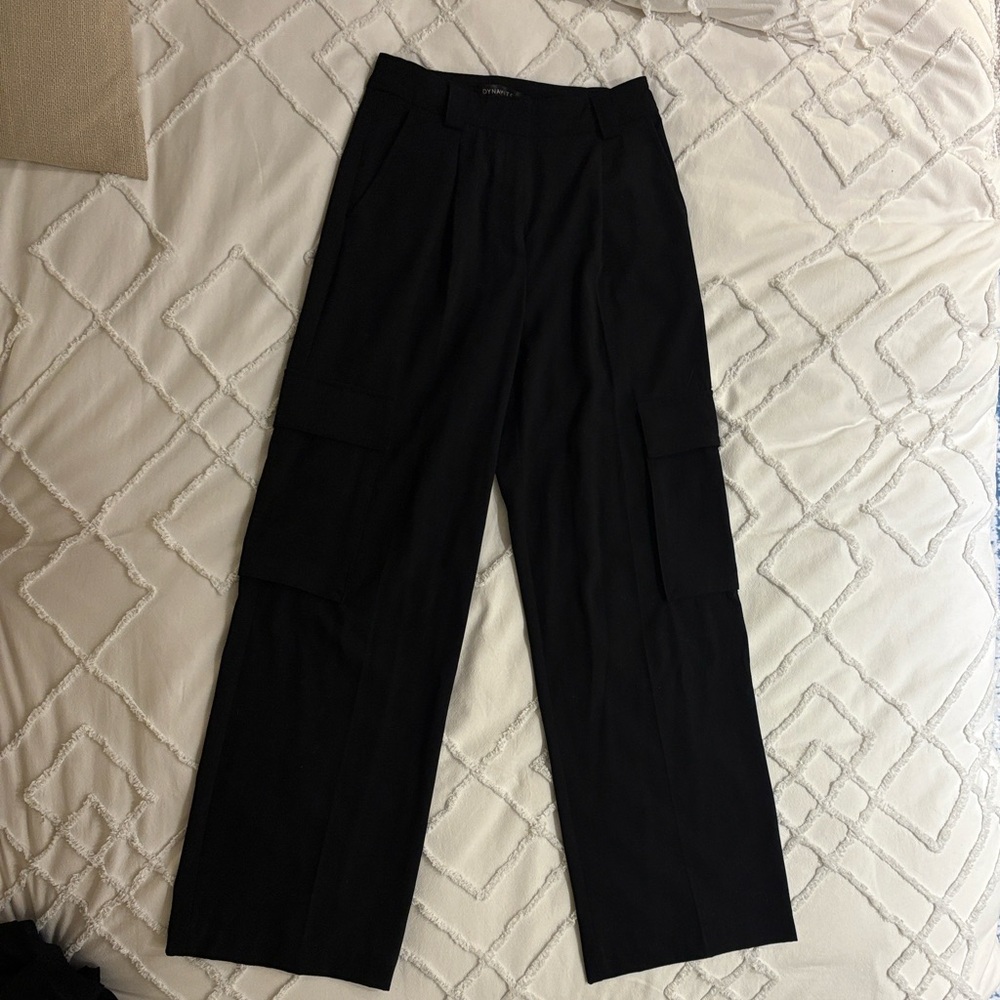 Dynamite Black Cargo Trousers